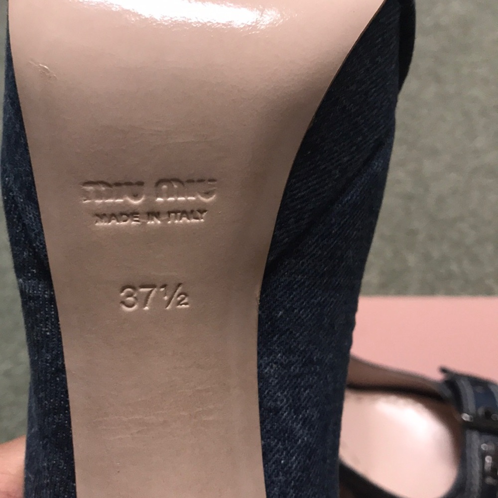 Brand new MIUMIU denim heels - Picture 4 of 6